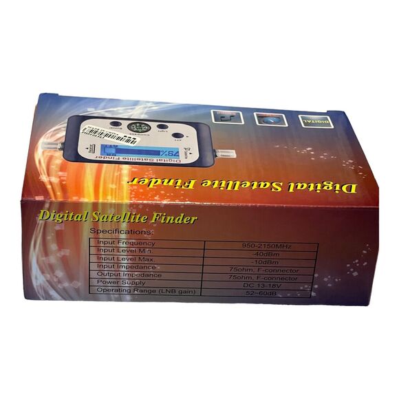 Blue Gray LCD Graphics Display Compass Digital Satellite Signal Finder Meter - Picture 2 of 7